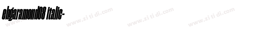 ebgaramond08 italic字体转换